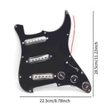 Maxbell DIY Electric Guitar Kits Portable Retro Multifunction Backplate Accesssories black B