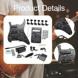 Maxbell DIY Electric Guitar Kits Portable Retro Multifunction Backplate Accesssories black C