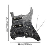 Maxbell DIY Electric Guitar Kits Portable Retro Multifunction Backplate Accesssories black C