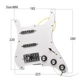 Maxbell SSH Electric Guitar Pickguard Humbucker Pickup Modern Guitar Parts White