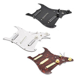 Maxbell Sss Guitar Pickguard Ceramic Practical DIY Prewired Pickguard Backplate Accs black