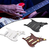 Maxbell Sss Guitar Pickguard Ceramic Practical DIY Prewired Pickguard Backplate Accs black