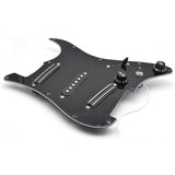 Maxbell Sss Guitar Pickguard Ceramic Practical DIY Prewired Pickguard Backplate Accs black