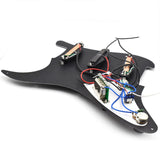 Maxbell Sss Guitar Pickguard Ceramic Practical DIY Prewired Pickguard Backplate Accs black