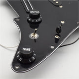 Maxbell Sss Guitar Pickguard Ceramic Practical DIY Prewired Pickguard Backplate Accs black