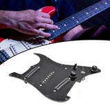 Maxbell Sss Guitar Pickguard Ceramic Practical DIY Prewired Pickguard Backplate Accs black