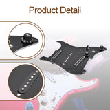 Maxbell Sss Guitar Pickguard Ceramic Practical DIY Prewired Pickguard Backplate Accs black