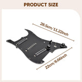 Maxbell Sss Guitar Pickguard Ceramic Practical DIY Prewired Pickguard Backplate Accs black