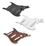 Maxbell Sss Guitar Pickguard Ceramic Practical DIY Prewired Pickguard Backplate Accs black