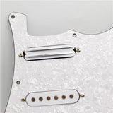 Maxbell Sss Guitar Pickguard Ceramic Practical DIY Prewired Pickguard Backplate Accs white