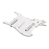 Maxbell Sss Guitar Pickguard Ceramic Practical DIY Prewired Pickguard Backplate Accs white