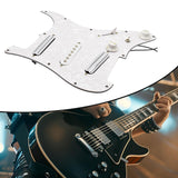 Maxbell Sss Guitar Pickguard Ceramic Practical DIY Prewired Pickguard Backplate Accs white