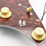Maxbell Sss Guitar Pickguard Ceramic Practical DIY Prewired Pickguard Backplate Accs red