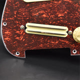 Maxbell Sss Guitar Pickguard Ceramic Practical DIY Prewired Pickguard Backplate Accs red