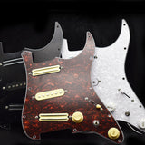 Maxbell Sss Guitar Pickguard Ceramic Practical DIY Prewired Pickguard Backplate Accs red