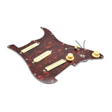 Maxbell Sss Guitar Pickguard Ceramic Practical DIY Prewired Pickguard Backplate Accs red