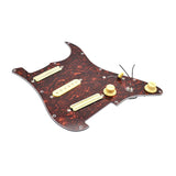 Maxbell Sss Guitar Pickguard Ceramic Practical DIY Prewired Pickguard Backplate Accs red