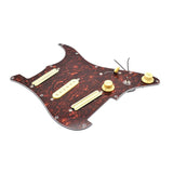 Maxbell Sss Guitar Pickguard Ceramic Practical DIY Prewired Pickguard Backplate Accs red
