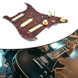 Maxbell Sss Guitar Pickguard Ceramic Practical DIY Prewired Pickguard Backplate Accs red
