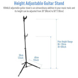 Maxbell Guitar Stand, Folding Height Adjustable for Ukulele Electric Guitar