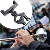 Maxbell Marching Band Music Lyre Phone Holder Performance Clip Adjustable Style A