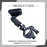 Maxbell Mic Clip Holder Podcasting Practice Trumpet Microphone Clamp Mount Style A
