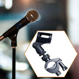Maxbell Mic Clip Holder Podcasting Practice Trumpet Microphone Clamp Mount Style B