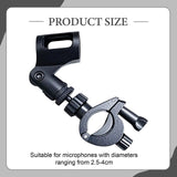 Maxbell Mic Clip Holder Podcasting Practice Trumpet Microphone Clamp Mount Style B