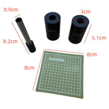 Maxbell Flute Pad Punch Tool Round Hole Punch Tool for Performance Practice Exercise