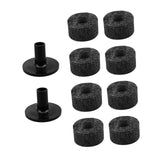 Maxbell 10x Cymbal Replacement Accessories Drum Parts for Practice Concert Black