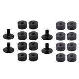 Maxbell 10x Cymbal Replacement Accessories Drum Parts for Practice Concert Black