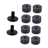 Maxbell 10x Cymbal Replacement Accessories Drum Parts for Practice Concert Grey