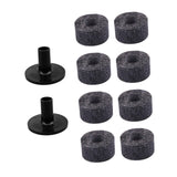 Maxbell 10x Cymbal Replacement Accessories Drum Parts for Practice Concert Grey