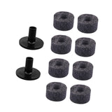 Maxbell 10x Cymbal Replacement Accessories Drum Parts for Practice Concert Grey