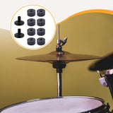 Maxbell 10x Cymbal Replacement Accessories Drum Parts for Practice Concert Grey