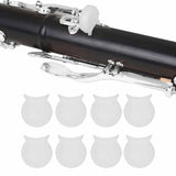 Maxbell 8x Clarinet Thumb Rest Support Silicone Clarinet Finger Support for Clarinet White