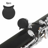 Maxbell 8x Clarinet Thumb Rest Support Silicone Clarinet Finger Support for Clarinet Black