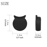 Maxbell 8x Clarinet Thumb Rest Support Silicone Clarinet Finger Support for Clarinet Black