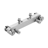 Maxbell Guitar Bridge Saddle Nut Sander Adjustable for Precision Instruments Compact Silver