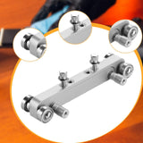 Maxbell Guitar Bridge Saddle Nut Sander Adjustable for Precision Instruments Compact Silver