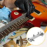 Maxbell Guitar Bridge Saddle Nut Sander Adjustable for Precision Instruments Compact Silver