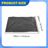 Maxbell Drum Set Dust Cover with PU Coating Sun Protection Drum Kit Protective Cover 280cmx200cm