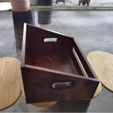 Maxbell Vinyl Record Storage Wooden Music Album Storage Rack for Comics Albums Books