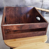 Maxbell Vinyl Record Storage Wooden Music Album Storage Rack for Comics Albums Books