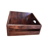 Maxbell Vinyl Record Storage Wooden Music Album Storage Rack for Comics Albums Books