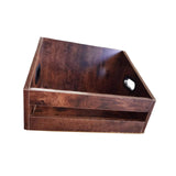Maxbell Vinyl Record Storage Wooden Music Album Storage Rack for Comics Albums Books