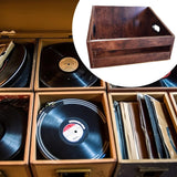 Maxbell Vinyl Record Storage Wooden Music Album Storage Rack for Comics Albums Books