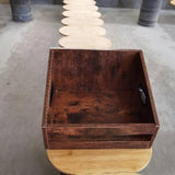 Maxbell Vinyl Record Storage Wooden Music Album Storage Rack for Comics Albums Books