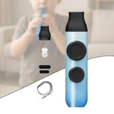 Maxbell Kazoo Flute for Adults and Kids Adjustable Tone for Party Stage Music Lovers blue Gradient