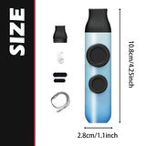 Maxbell Kazoo Flute for Adults and Kids Adjustable Tone for Party Stage Music Lovers blue Gradient